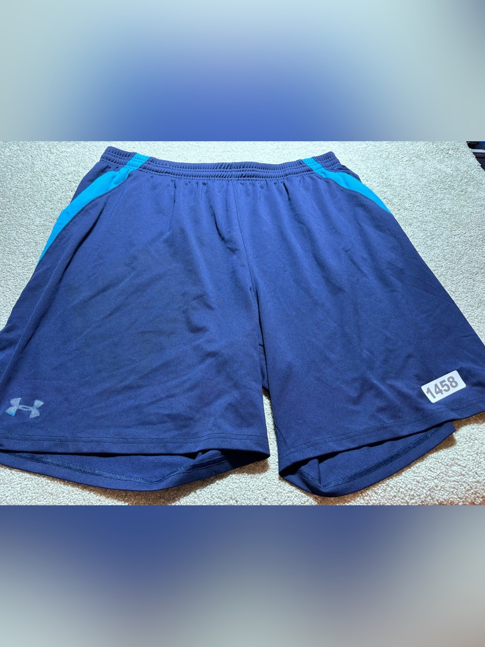 Under armour men’s athletic blue shorts sz xxl